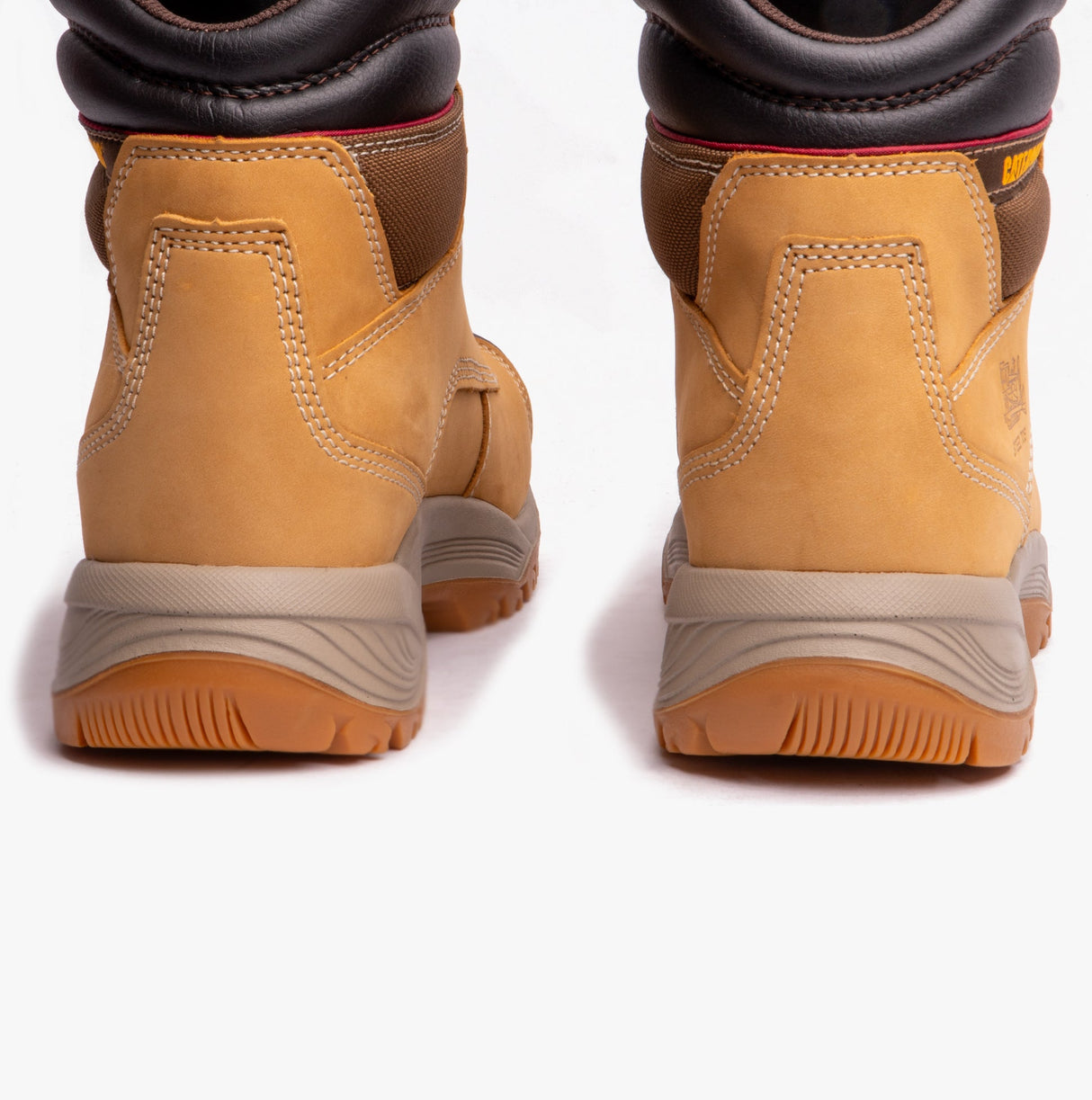 CAT SPIRO Mens Leather Safety Boots Honey