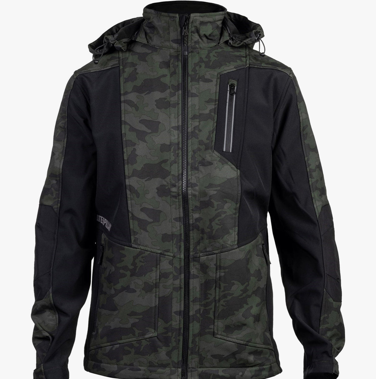 CAT MERCURY SOFT SHELL Mens Hooded Jacket Multicoloured