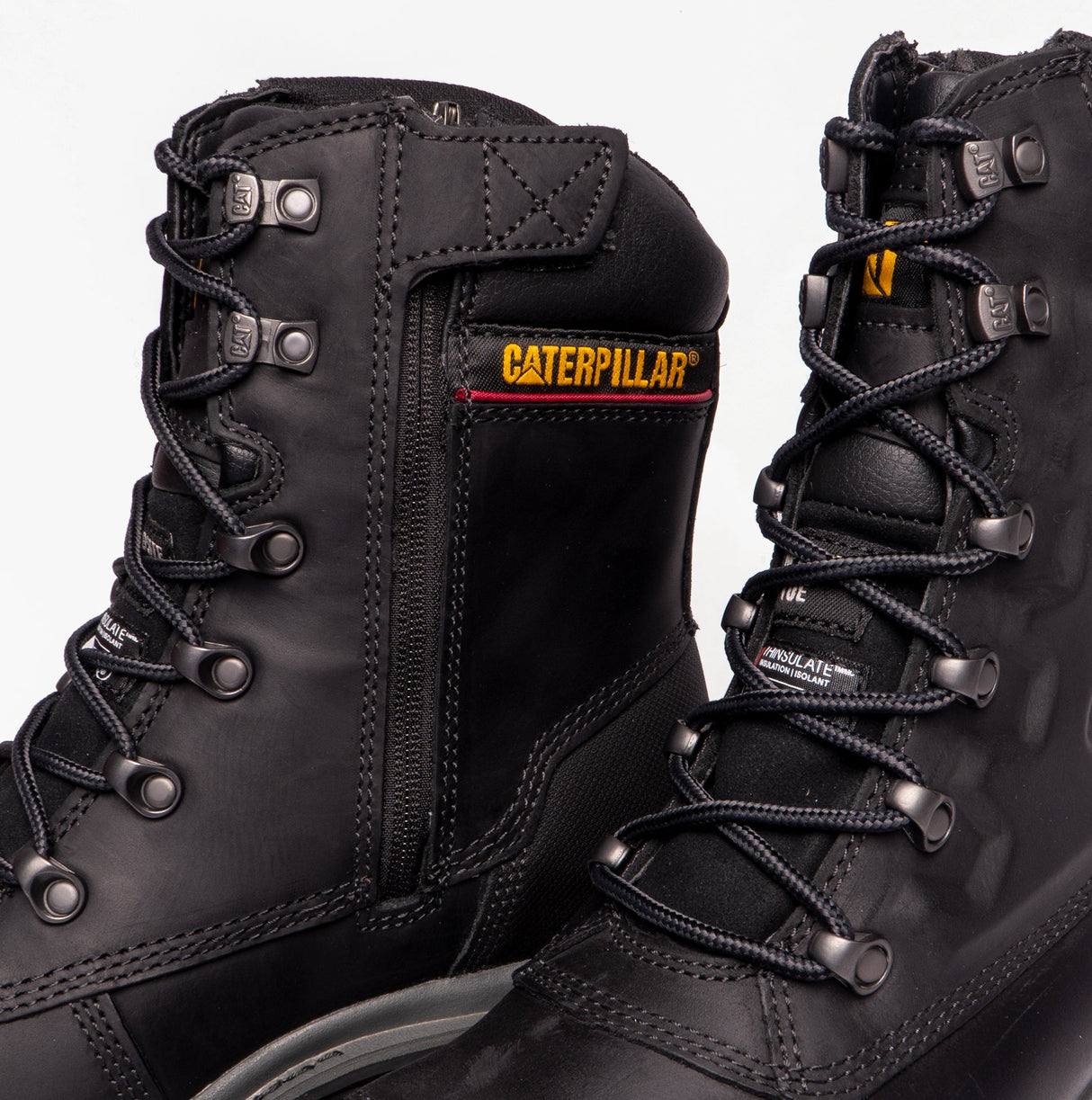 CAT PREMIER Mens Leather Safety Boots Black