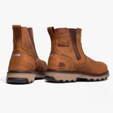 CAT PELTON Mens Dealer Safety Boots Beige