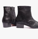 Club Cubano CAESAR Mens Cuban Heel Boots Black Foil