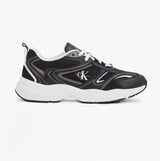 Calvin Klein RETRO TENNIS MESH Womens Trainers Black/Bright White