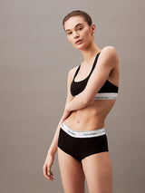 Calvin Klein MODERN COTTON High Waisted Boxers Womens Black