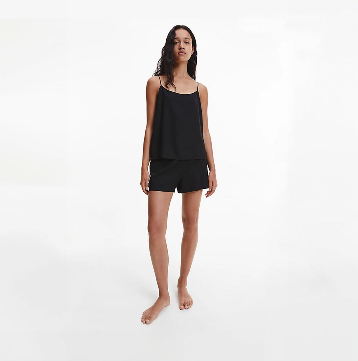 Calvin Klein WOVEN VISCOSE Sleep Short Womens Black