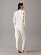Calvin Klein TONAL LOGO LOUNGE Womens Joggers Sandshell