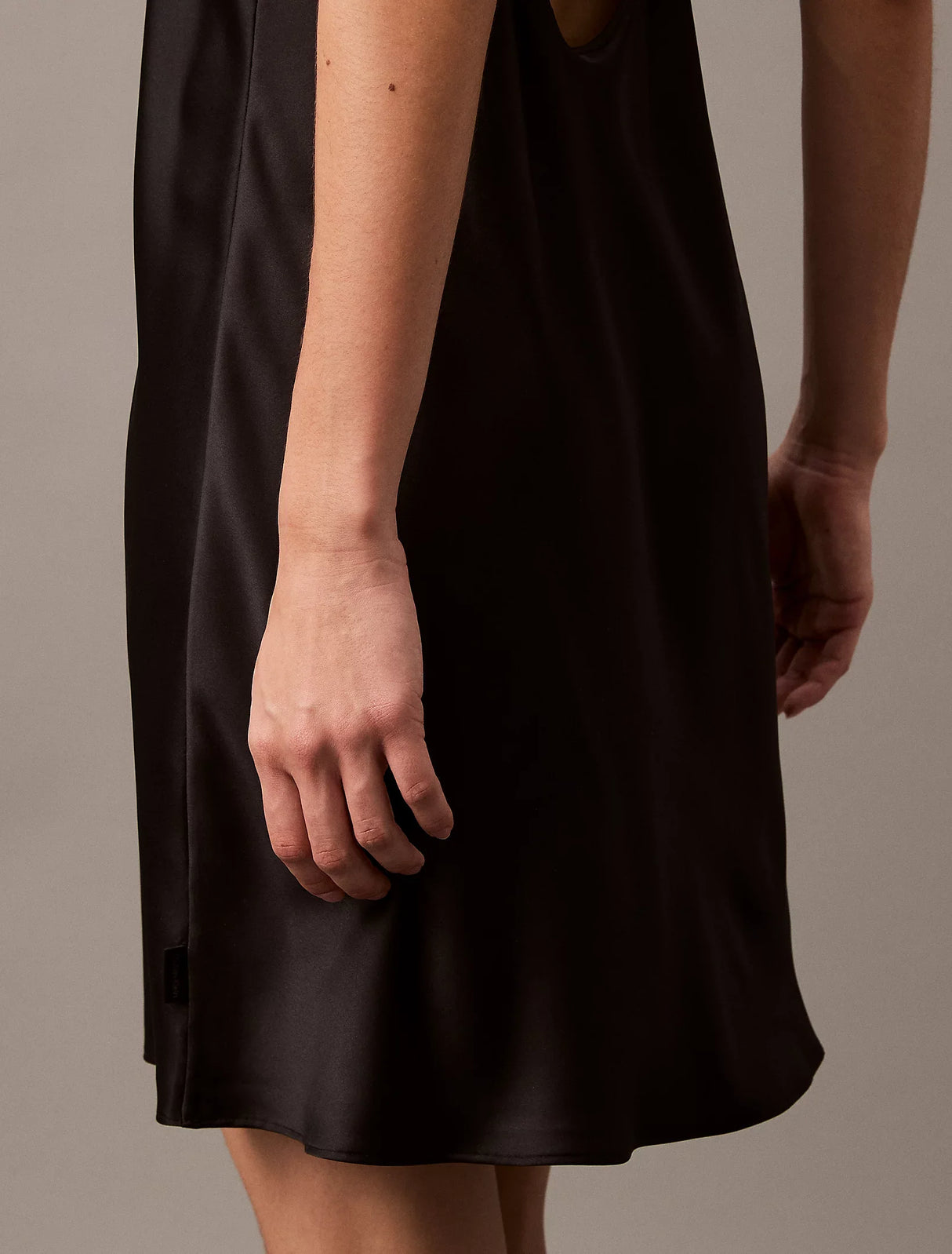 Calvin Klein CK INSTINCT Satin Night Dress Chemise Black