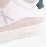 Calvin Klein CLASSIC CUPSOLE ICON Mens Trainers Bright White/Green Palm