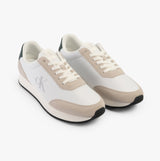 Calvin Klein RETRO RUNNER ICONIC Mens Trainers B White/ Ck Black/ Green Palm