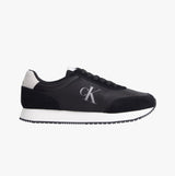 Calvin Klein RETRO RUNNER ICONIC Mens Trainers Black/Bright White