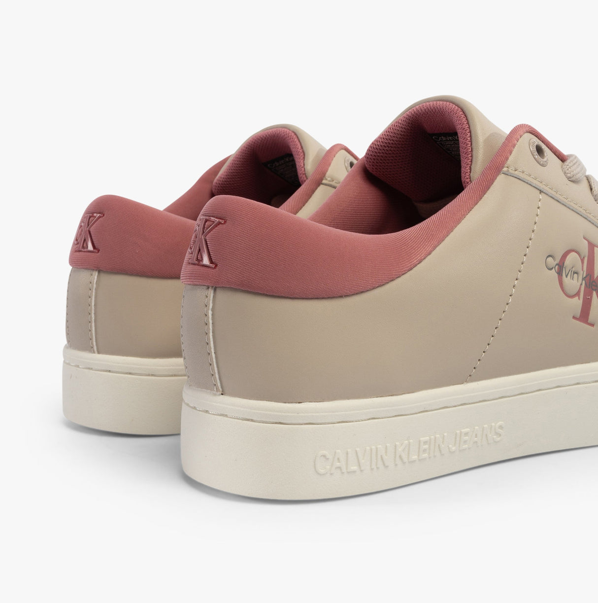 Calvin Klein CLASSIC CUPSOLE Womens Trainers Eggshell/Dusty Rose