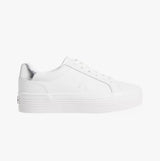 Calvin Klein BOLD VULCANISED FLATFORM Womens Trainers Bright White/Silver