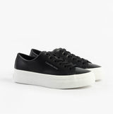 Calvin Klein VULC FLATFORM LOW Womens Trainers Black/Bright White