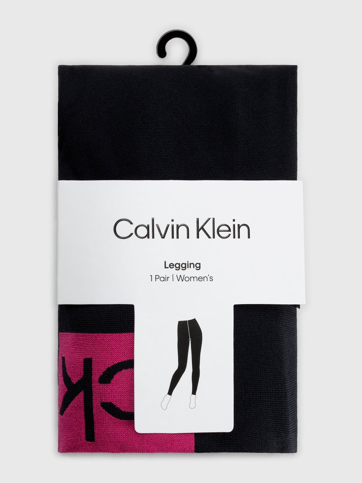 Calvin Klein LOGO Gym Leggings Black/Pink