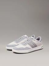 Calvin Klein LOW TOP LACE UP MIX Mens Trainers Light Grey/Granite Road