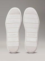 Calvin Klein LOW TOP LACE UP MIX Mens Trainers Light Grey/Granite Road