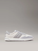Calvin Klein LOW TOP LACE UP MIX Mens Trainers Light Grey/Granite Road