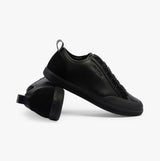 Calvin Klein LOW TOP LACE UP Mens Trainers Triple Black