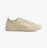 Calvin Klein LOW TOP LACE UP Mens Trainers Dk Ecru