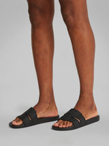 Calvin Klein POOL SLIDE DOUBLE T Mens Sliders Ck Black