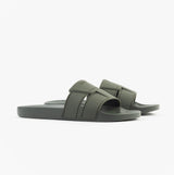 Calvin Klein POOL SLIDE DOUBLE T Mens Sliders Dark Olive