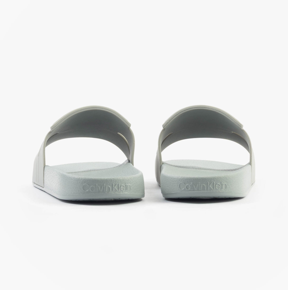 Calvin Klein POOL SLIDE DOUBLE T Mens Sliders Granite Road