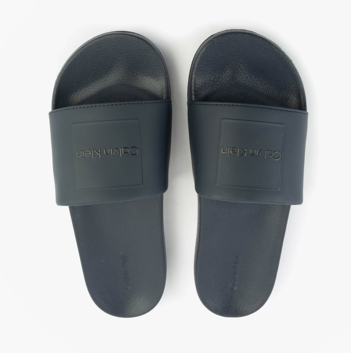 Calvin Klein POOL SLIDE W/ CK SQU Mens Sliders Calvin Navy