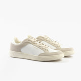 Calvin Klein LOW TOP LACE UP Mens Trainers White/Dark Ecru
