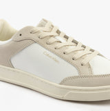 Calvin Klein LOW TOP LACE UP Mens Trainers White/Dark Ecru