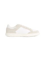 Calvin Klein LOW TOP LACE UP Mens Trainers White/Dark Ecru