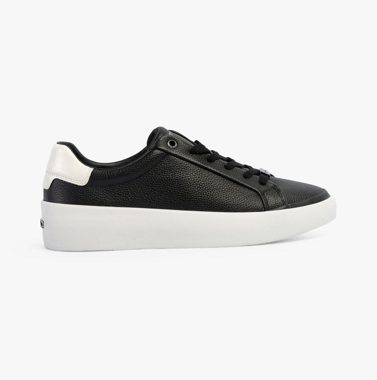 Calvin Klein VULCANISED LACE UP Womens Trainers Black / White