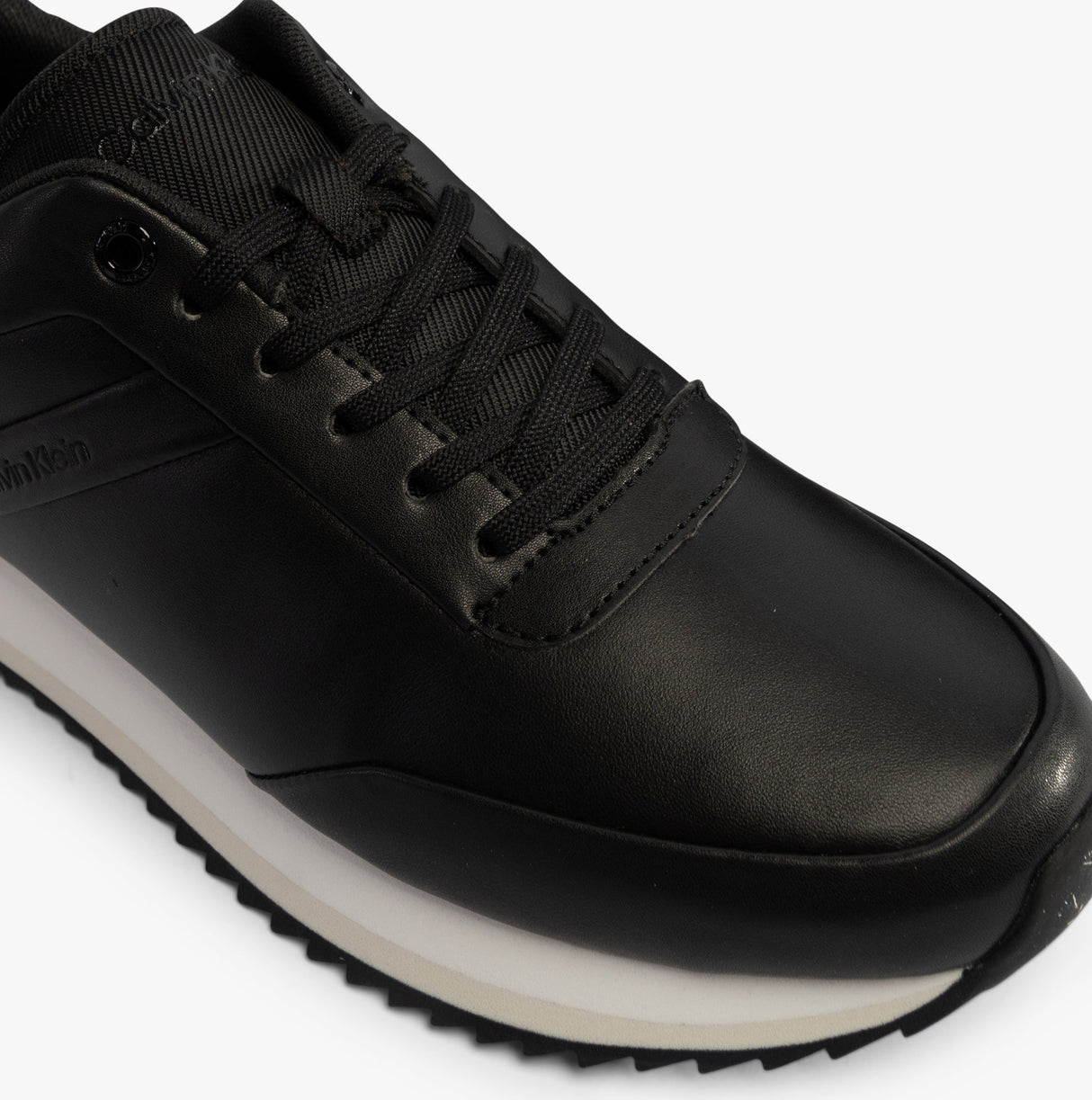 Calvin Klein RUNNER LACE UP Womens Trainers Ck Black