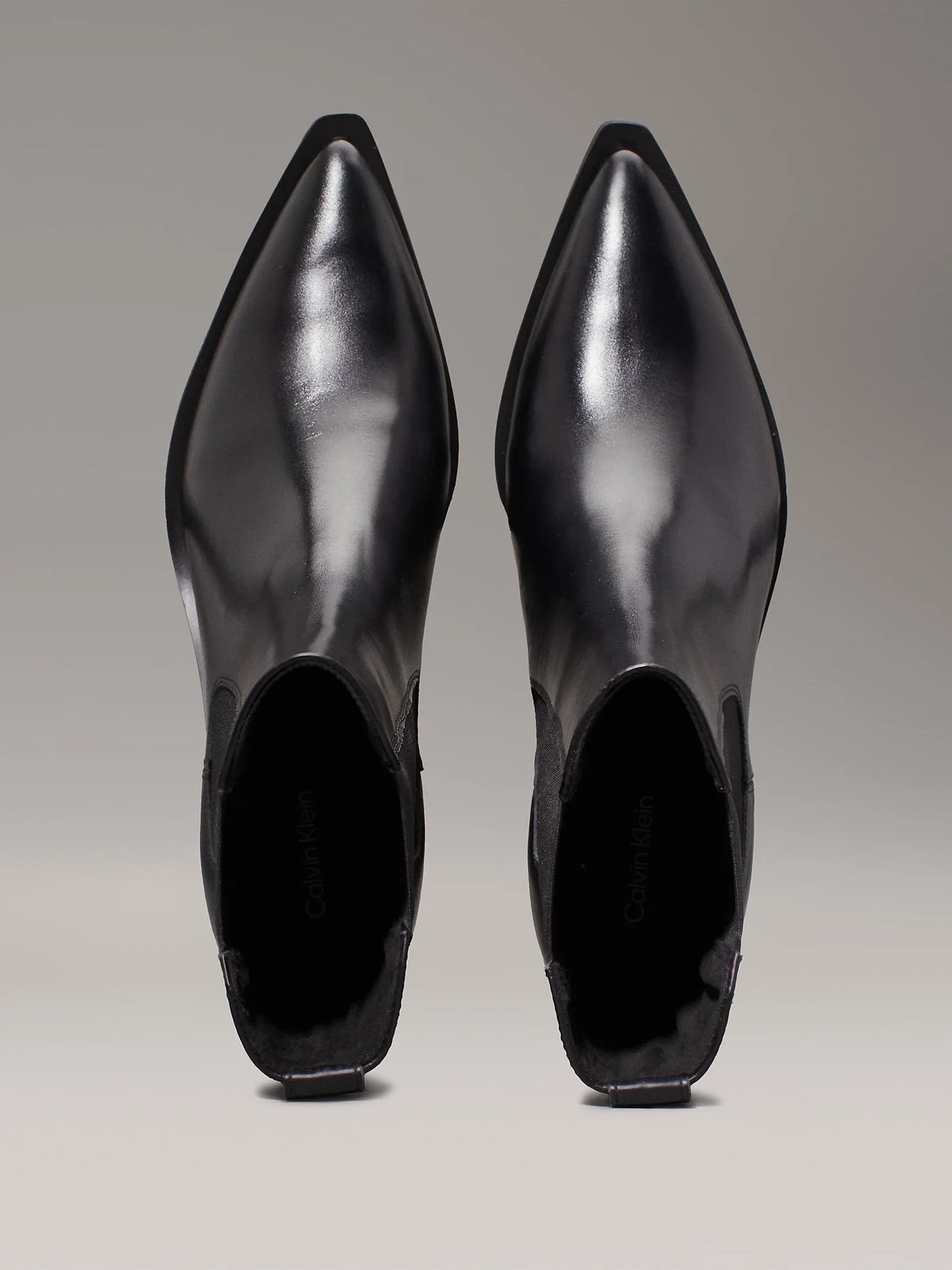 Calvin Klein HEEL Womens Cowboy Boots Ck Black