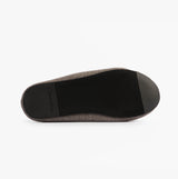 Calvin Klein Mens HOME Felt Signature Logo Mule Slippers Grey