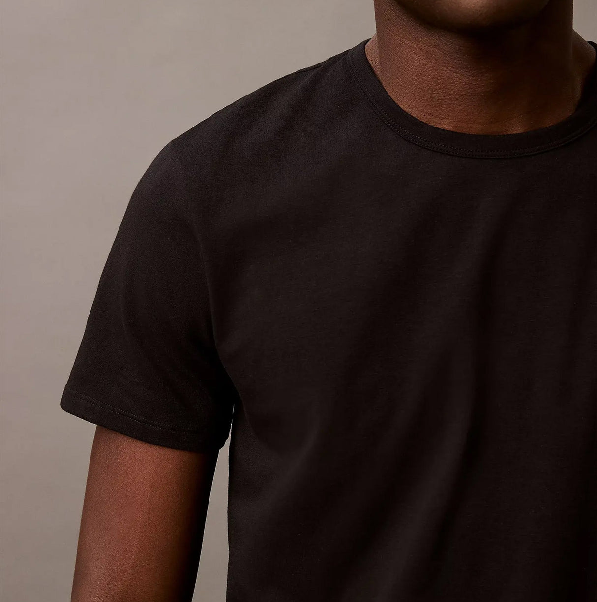 Calvin Klein MICRO STRETCH 3 Pack Mens T-Shirts Black