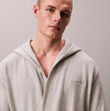 Calvin Klein HOODED ROBE Mens Bathrobes Grey Heather