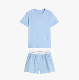 Calvin Klein Womens T-Shirt & Short Pyjama Set Blue