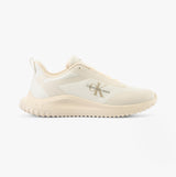 Calvin Klein EVA RUNNER LOW LACE Mens Trainers Bright White/White/ Eggshell