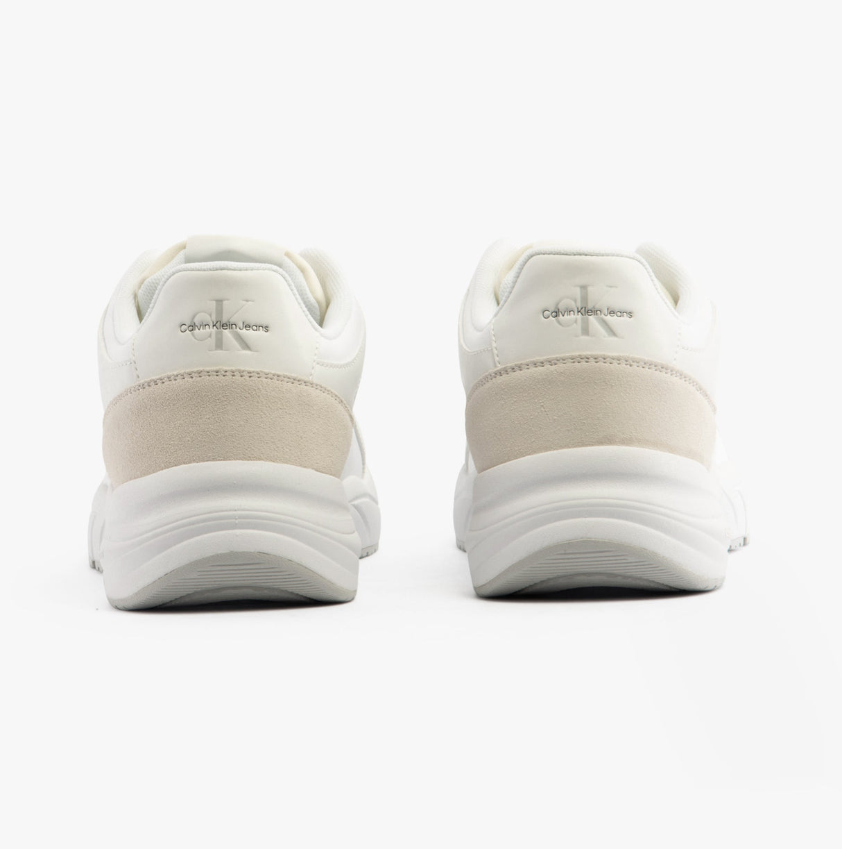 Calvin Klein RETRO TENNIS Mens Trainers White/White/Stormfront