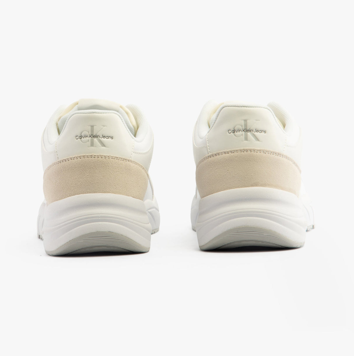 Calvin Klein RETRO TENNIS Mens Trainers White/White/Stormfront