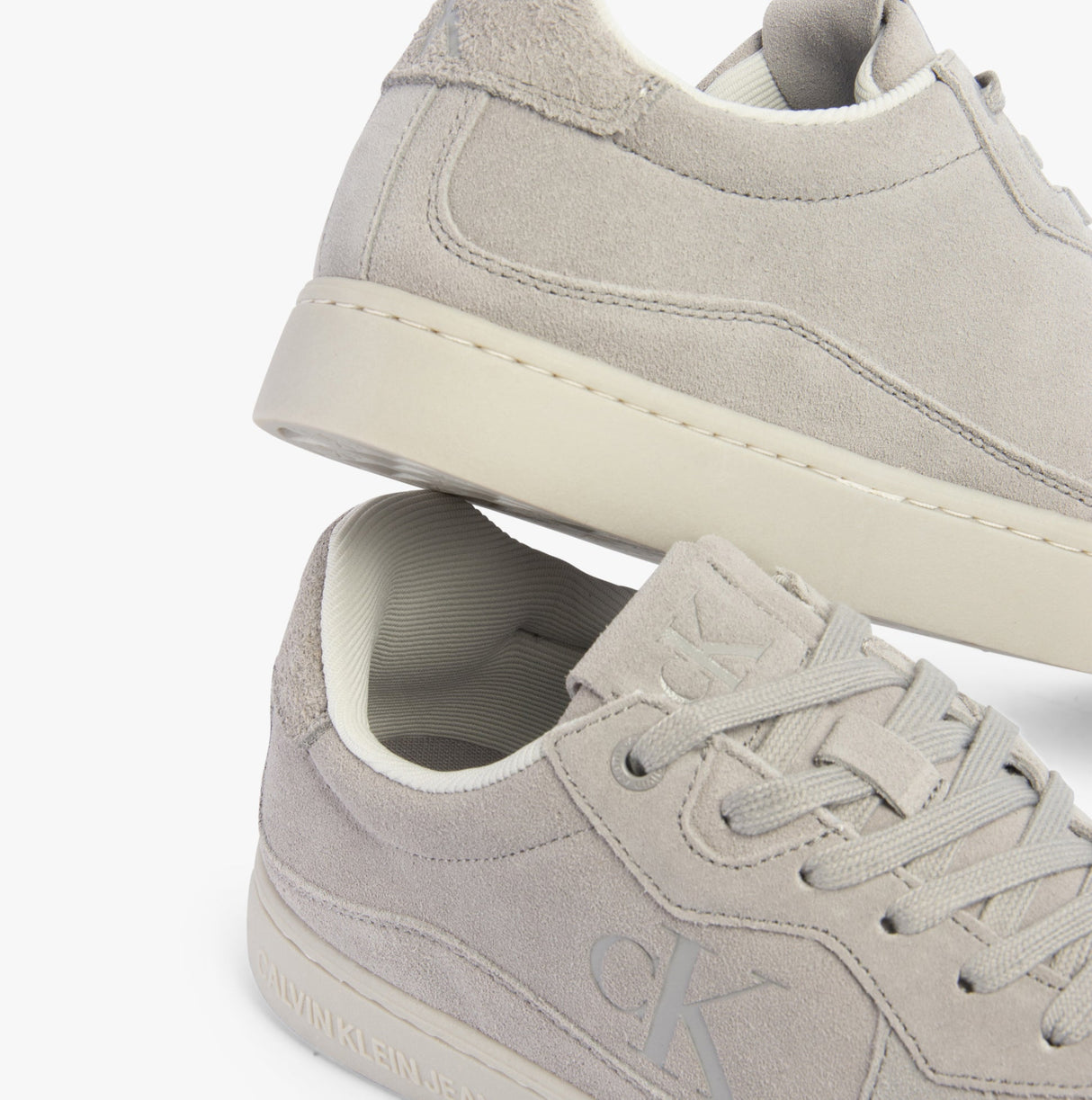 Calvin Klein CLASSIC CUPSOLE ICON Mens Trainers Formal Grey/Oyster Mushroom