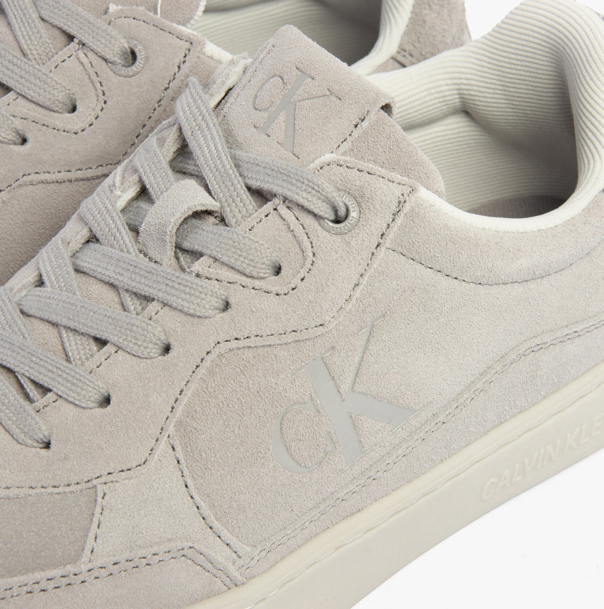 Calvin Klein CLASSIC CUPSOLE ICON Mens Trainers Formal Grey/Oyster Mushroom