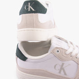 Calvin Klein CLASSIC CUPSOLE ICON Mens Trainers Bright White/Green Palm