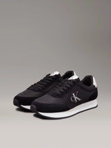 Calvin Klein RETRO RUNNER ICONIC Mens Trainers Black/Bright White