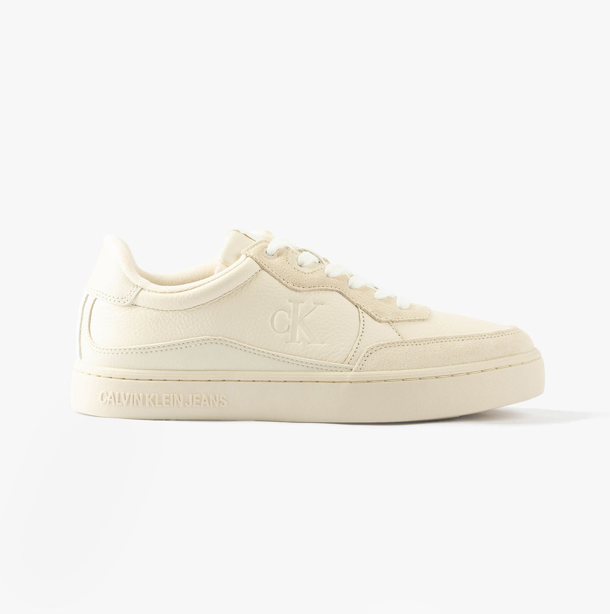Calvin Klein CLASSIC CUPSOLE Mens Trainers Turtle Dove/Eggshell