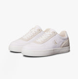 Calvin Klein CLASSIC CANVAS Mens Trainers Bright White/Eggshell