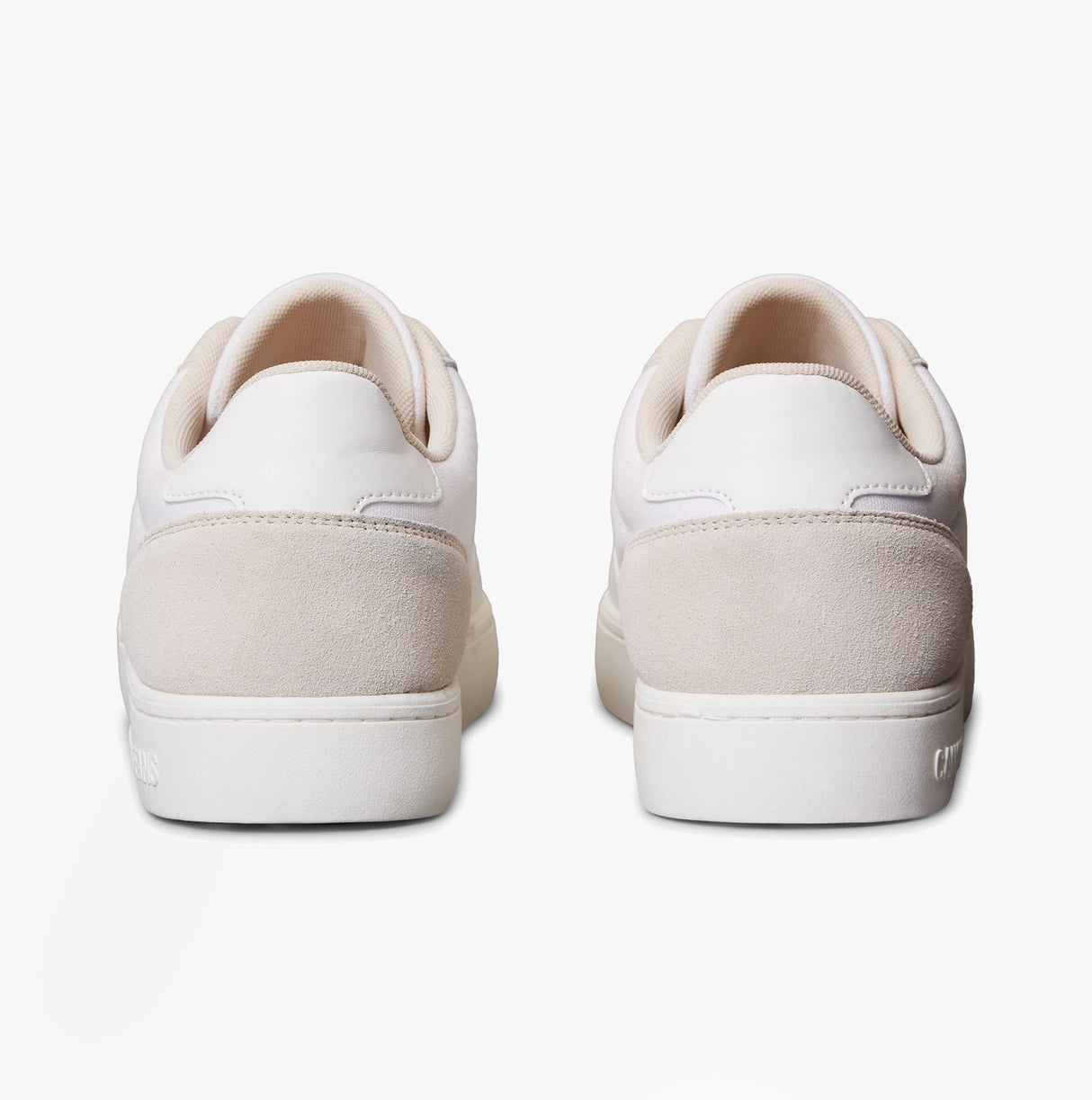 Calvin Klein CLASSIC CANVAS Mens Trainers Bright White/Eggshell