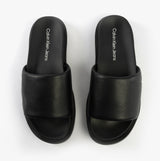 Calvin Klein FLAT MOLDED SLIDE Mens Triple Black