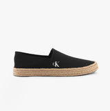Calvin Klein ESPADRILLE Mens Canvas Shoes Ck Black