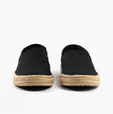 Calvin Klein ESPADRILLE Mens Canvas Shoes Ck Black