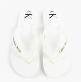 Calvin Klein BEACH SANDAL TRANSPA Mens Sandals Bright White/Black